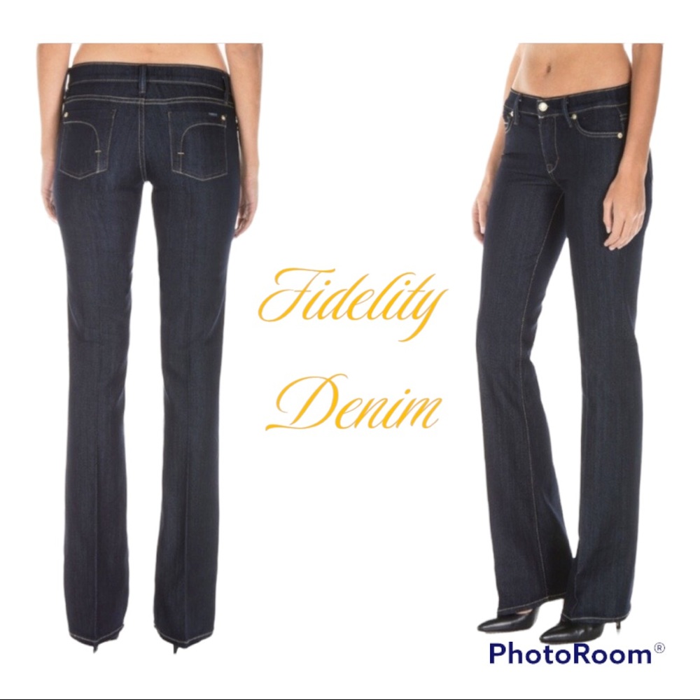 FIDELITY Bella Donna Bootcut Mid Rise 28